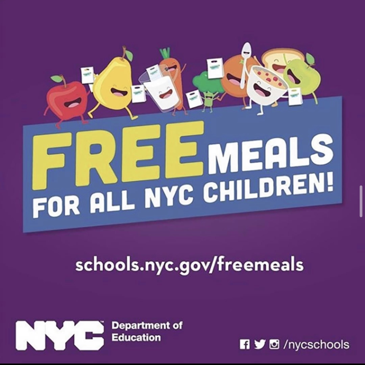 Free meals for all nyc children