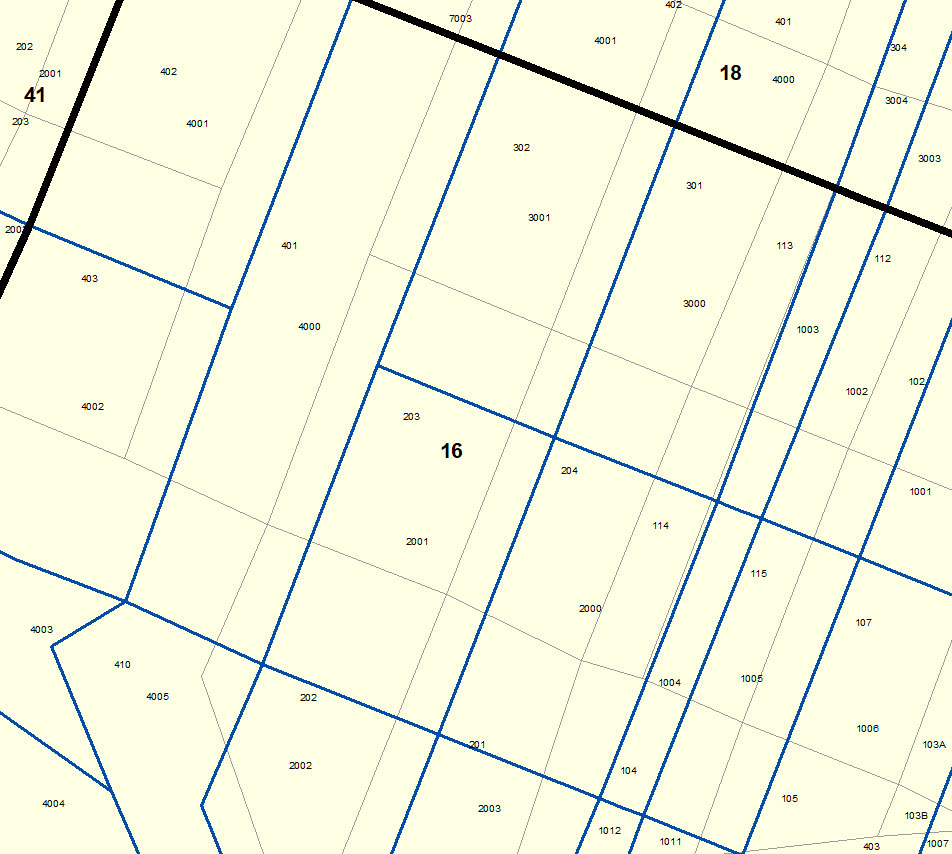 Census Blocks: Shapes with numbered labels