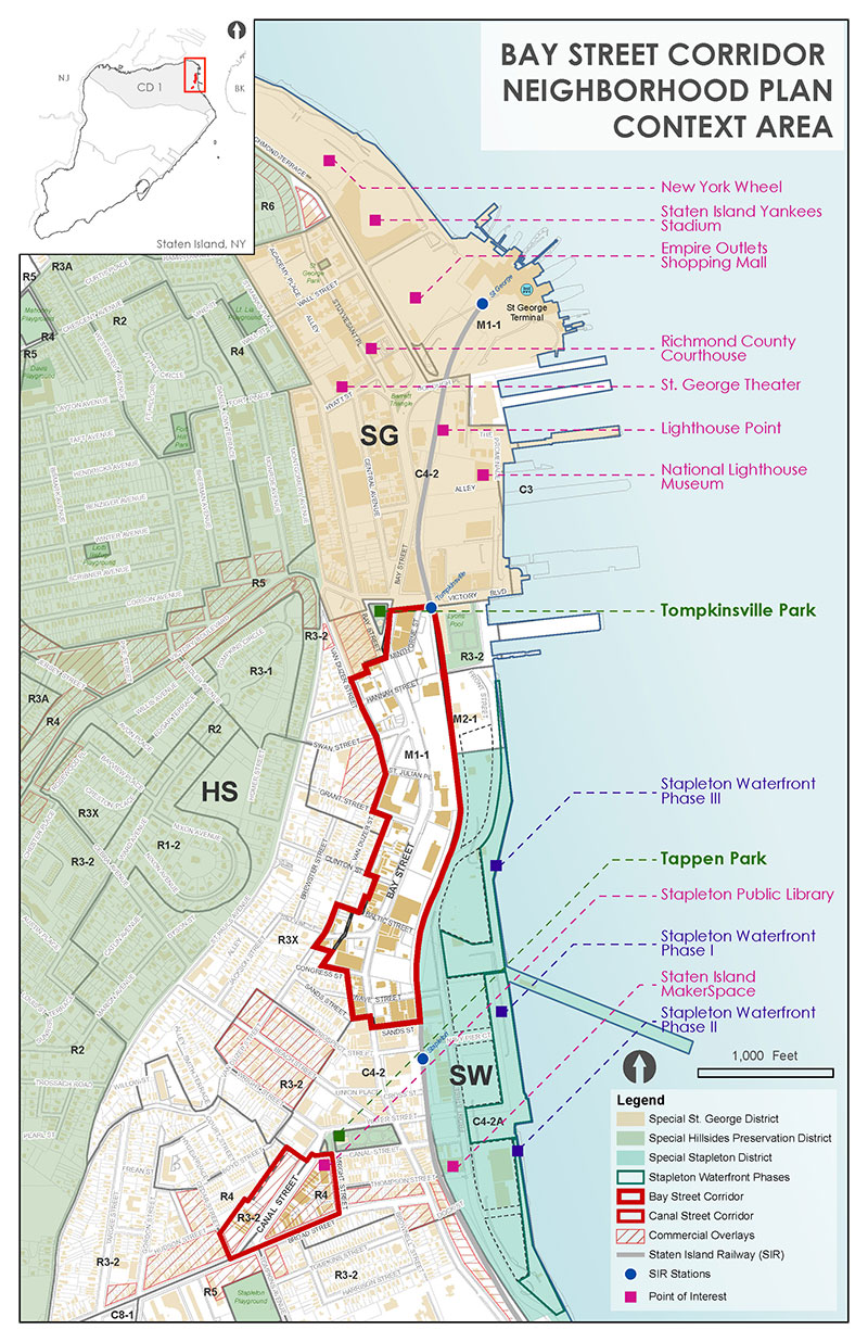 Bay Street Corridor Planning Framework Map