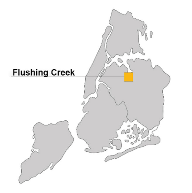 Flushing Creek Locator Map