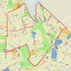Borough of Queens NY c1918 map 24x30 
