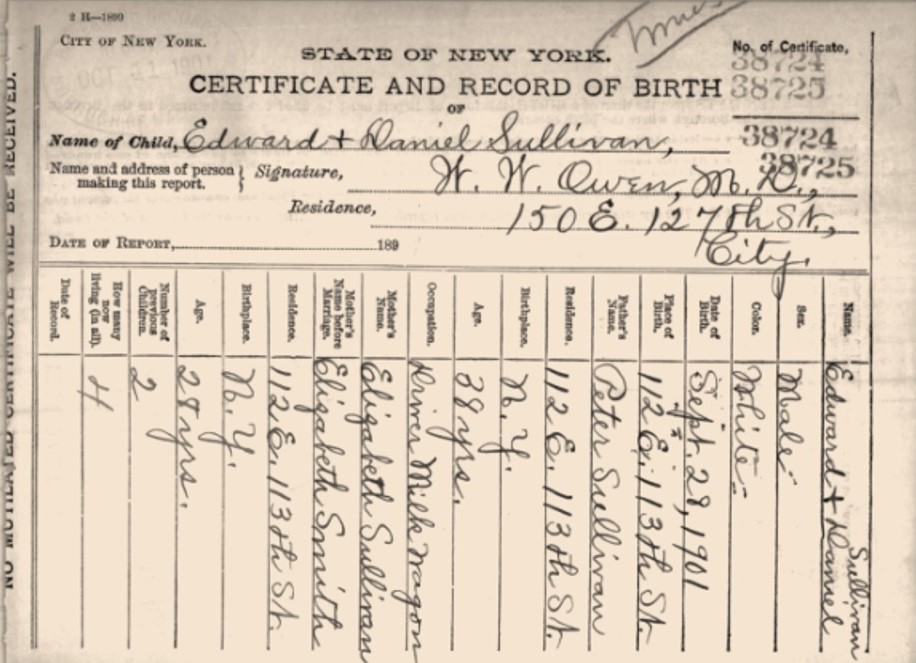 An image of Birth Certificate