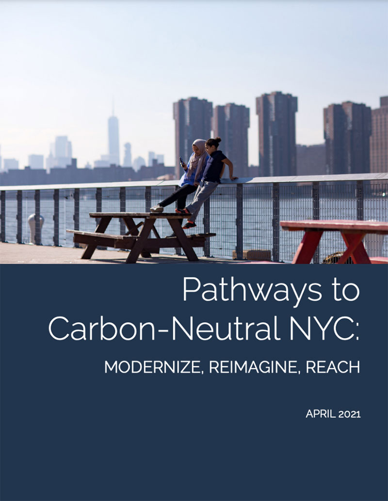 pathways to carbon neutral n y c report cover