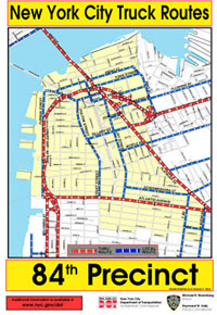 New York City Truck Routes map