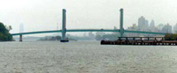 View of the Wards Island Bridge from afar
