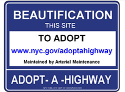 Adopt-a-Highway Volunteer Sign