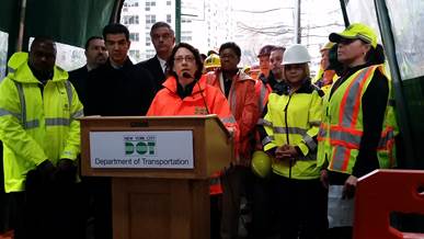 NYC DOT Commissioner Polly Trottenberg at National Work Zone Safety event