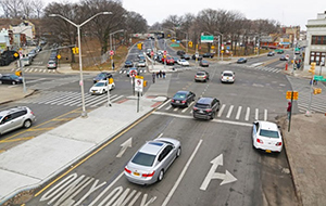 2nd after photo of five-legged intersection in Brooklyn