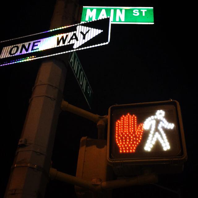 Pedestrian Signal Displaying both Walk and Don't Walk